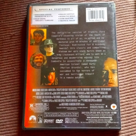 Apocalypse Now DVD - Picture 2 of 5